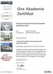 Fachkraft für Rauchwarnmelder gemäß DIN 14676